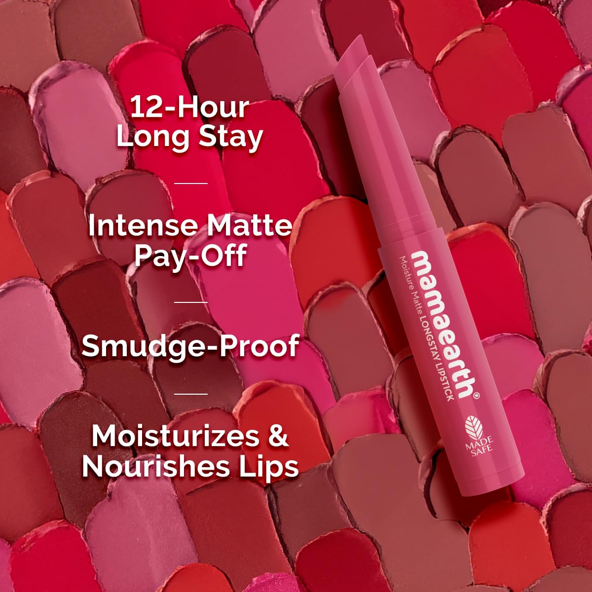 Mamaearth Moisture Matte Longstay Mini Lipstick ,0.7g