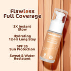 Mamaearth Hydra-Glow Full Coverage Dewy Finish Liquid Foundation With Vitamin C & Turmeric- 30 Ml