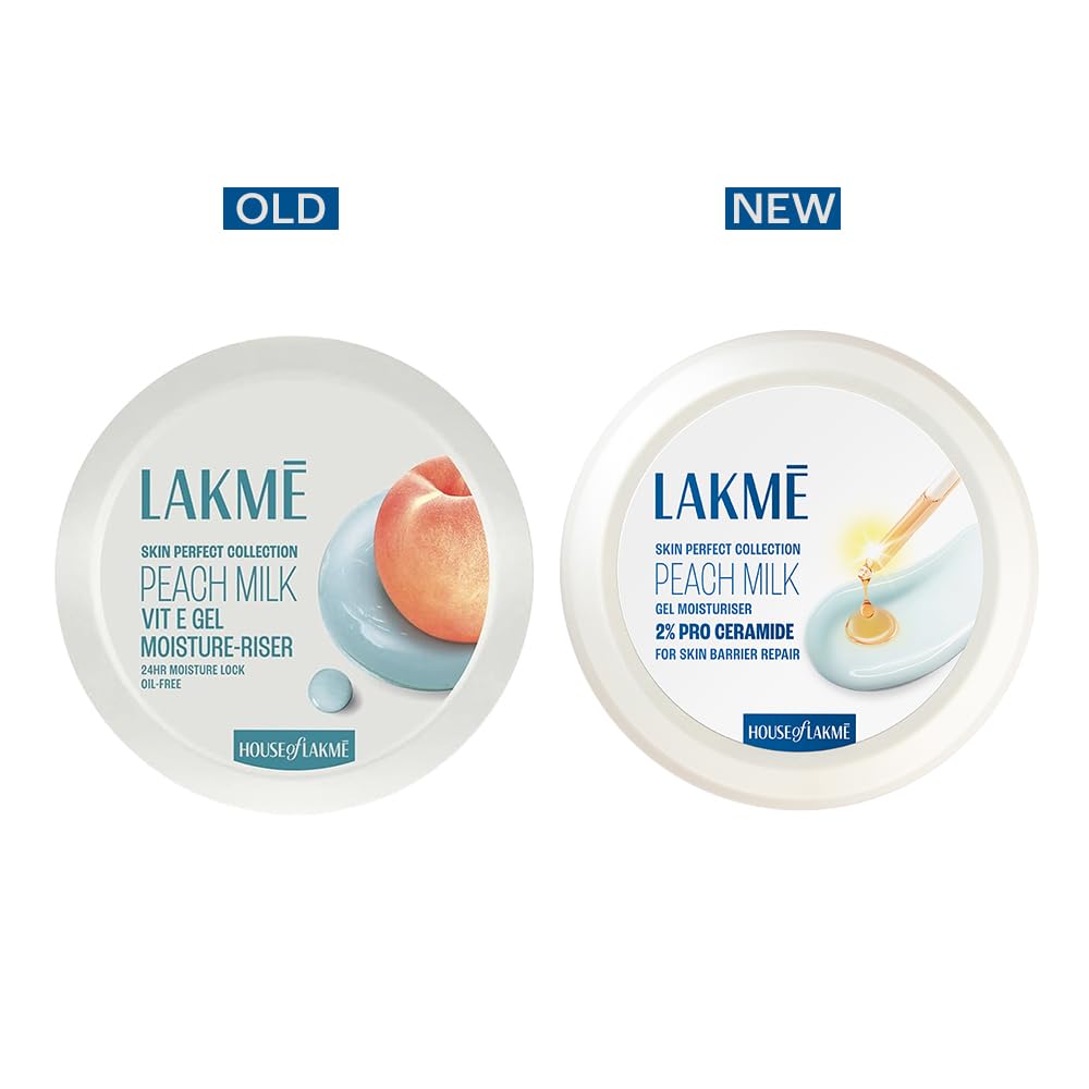 Lakmé Peach Milk Gel Moisturiser with 2% Pro Ceramide,50g