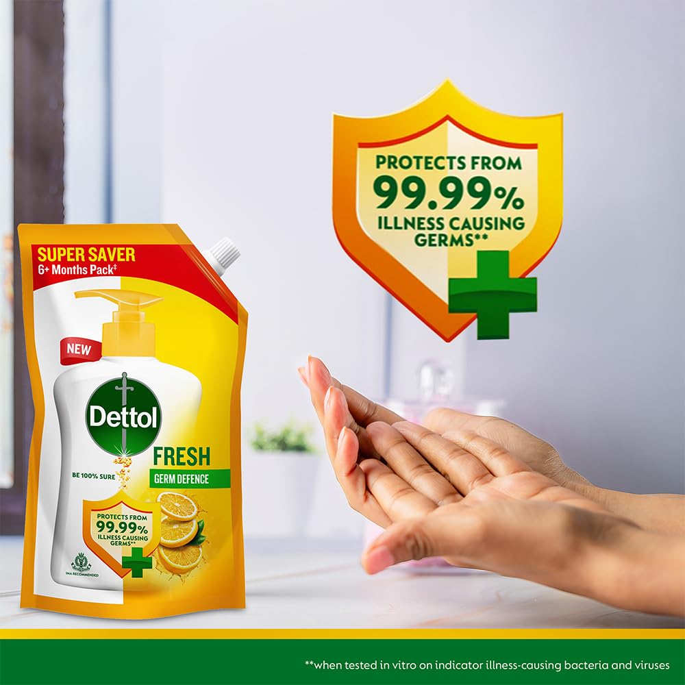 Dettol Fresh Liquid Hand Wash 675ml (Pack of 2)