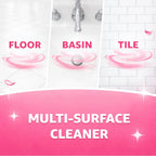 Lizol Fresh & Clean Bathroom Cleaner | Floral | 1L | 10X Better Cleaning | Upto 12Hrs Fragrance| Multi Surface Clean Floors, Basin, Tiles