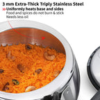 Hawkins Contura 1.5 Litre Stainless steel Pressure Cooker | Curved Body | Induction Compatible | Ideal for 1 2 persons | ISI Certified | Guaranteed for 5...