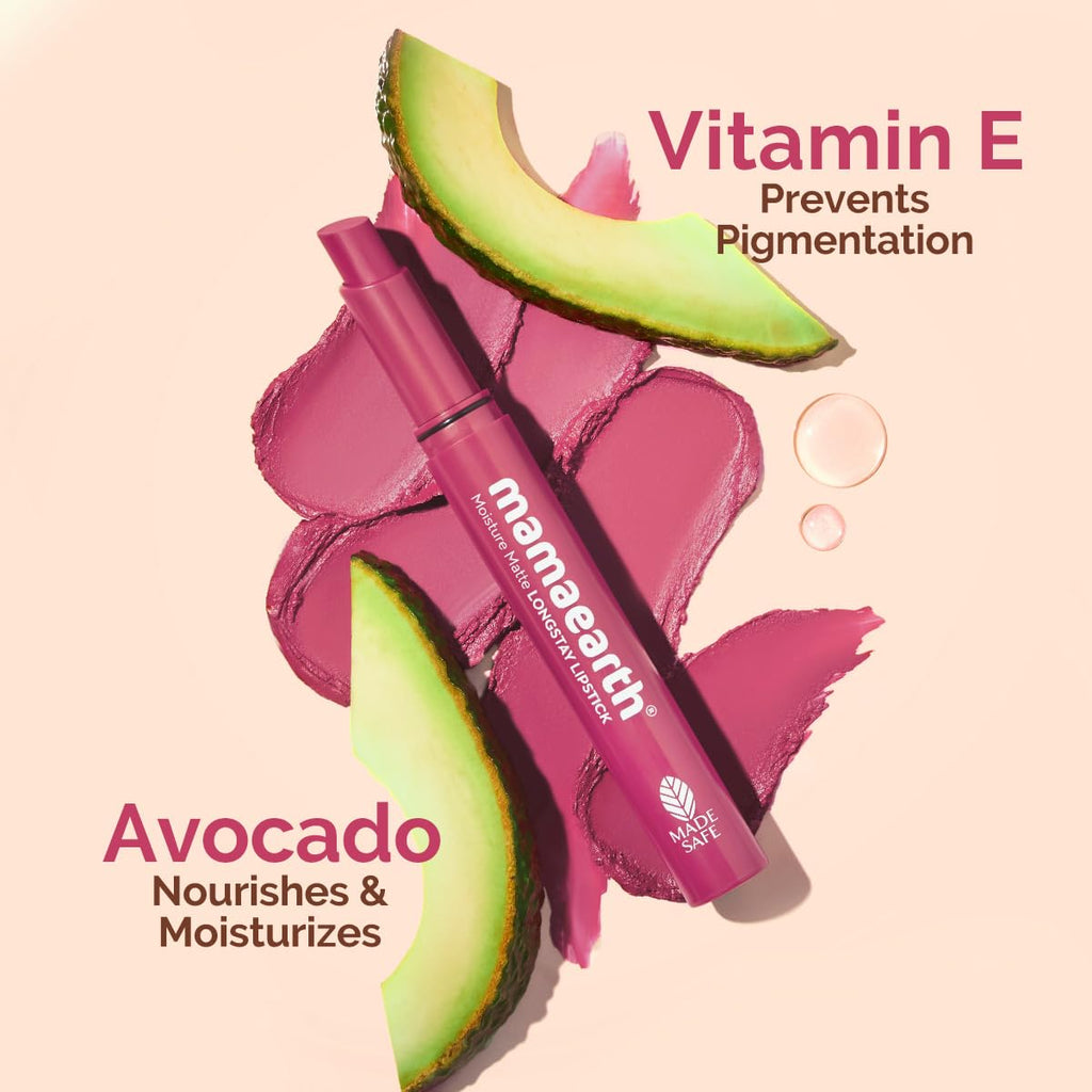Mamaearth Moisture Matte Longstay Lipstick,2g
