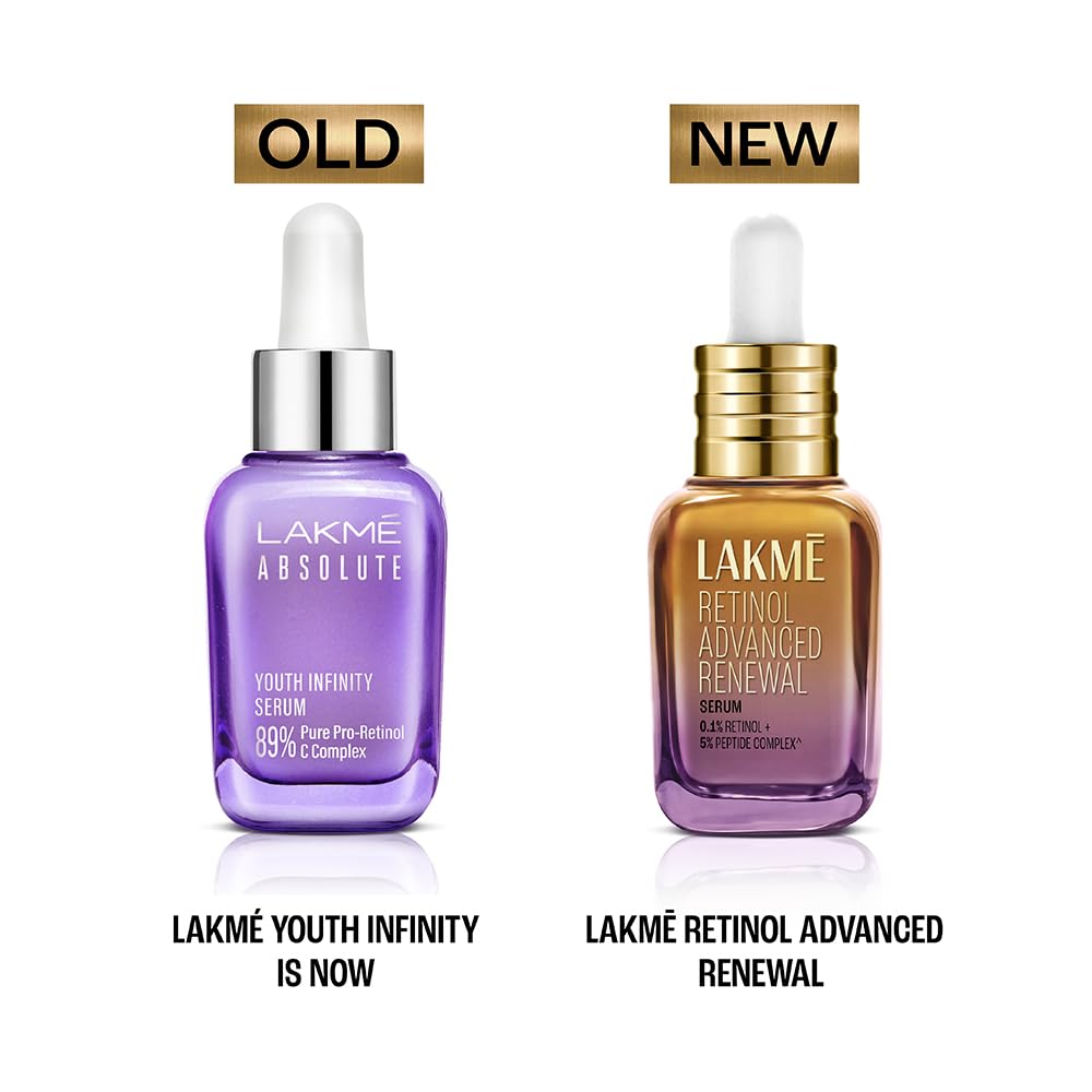 Lakme Absolute Youth Infinity Serum 15ml, with Pro Retinol C complex