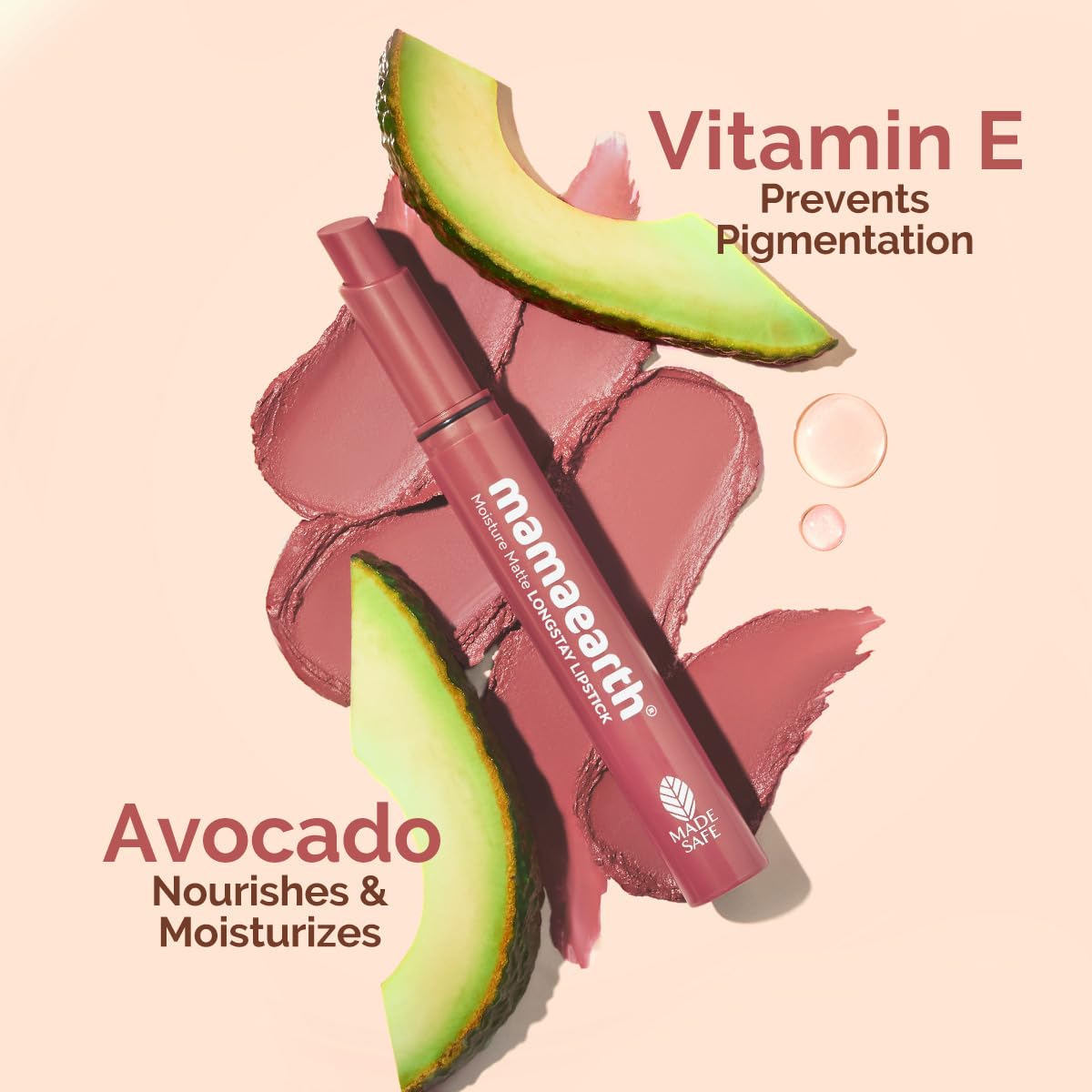 Mamaearth Moisture Matte Longstay Lipstick,2g