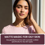 LAKMÉ Rose Powder, Soft Pink 01, 40G, Oily, Matte
