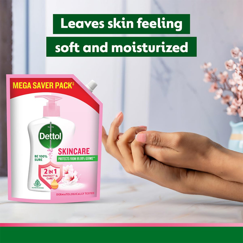Dettol Liquid Handwash Refill – Skincare Hand Wash- 1350ml