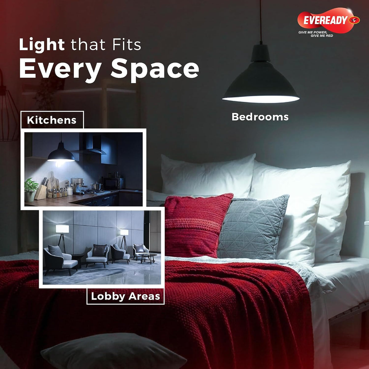 EVEREADY 12W Emergency Inverter LED Bulb, B22D, Cool Day Light, Pack of 2 | 4 Hour Battery Backup, Li-ion Battery, Ideal for Powercuts, Energy Efficient