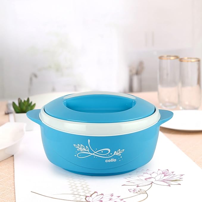 CELLO Sapphire Insulated Casserole Hot Pot For Kitchen 1250 ml Blue |