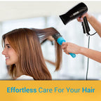 Nova NHP 8100 Silky Shine 1200 W Hot and Cold Foldable Hair Dryer (Black)