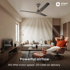 Orient Electric Apex-FX 1200mm Ceiling Fan for Home| BEE 1 Star Rated Energy Efficient Fan| Rust Resistant |