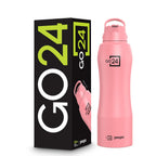 Stainless Steel Water Bottle Belly Candy Pink 750ml