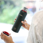 CELLO Duro Kent Stainless Steel Hot and Cold Water Bottle 900 ml Military Green | ISI Certified Spillproof Leakproof Double Wall Vacuum Insulated Thermos Flask Water Bottle for Home Office Gym Travel