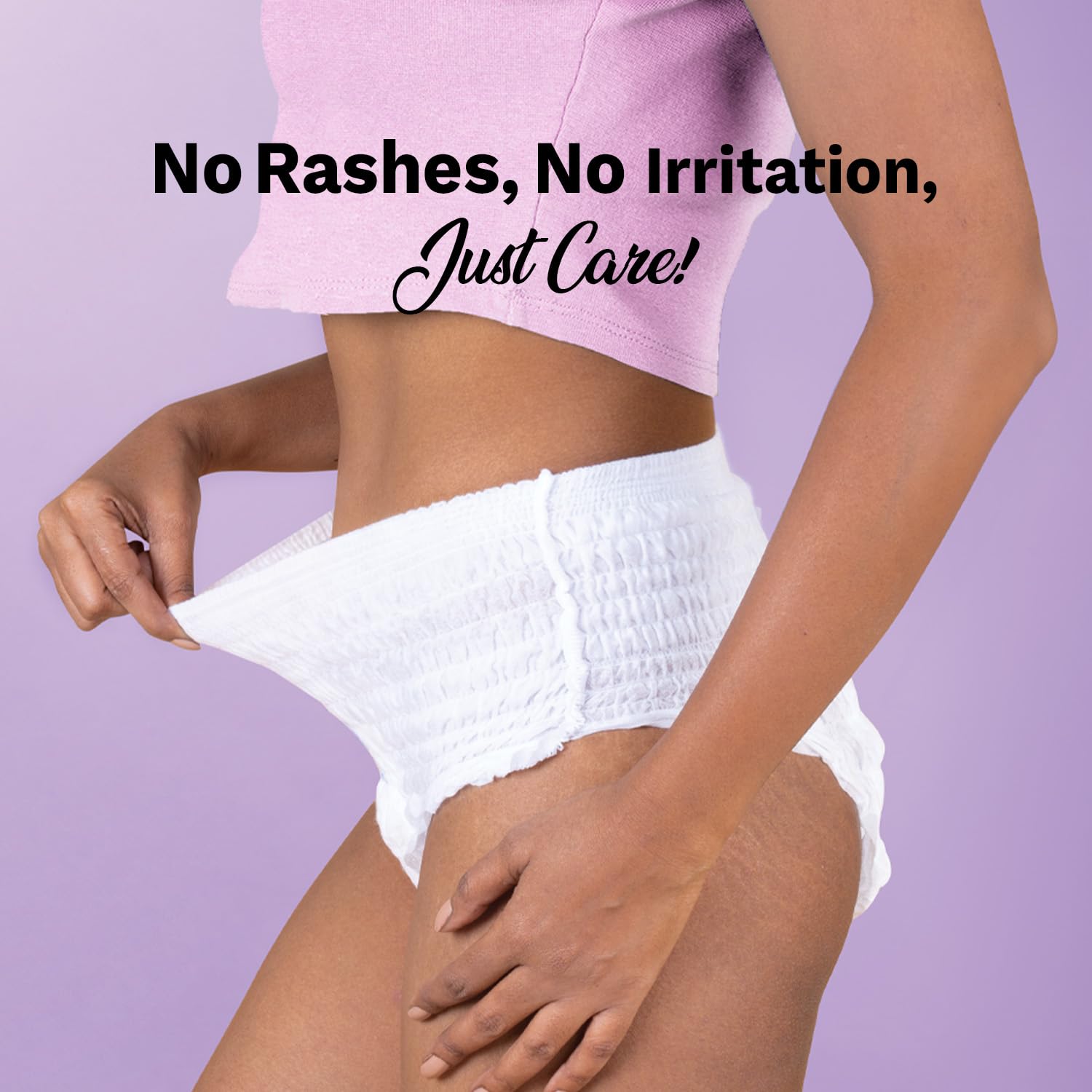 Pee Safe Comfort Period Panties XL-XXL | 24 Panties | 360° Protection | 12 Hr Protection | Leak Proof | Overnight Comfort | Rash & Toxin Free | Seamless Fit
