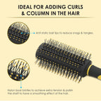 AGARO Breeze Round Hair Brush with Strong & flexible boar bristles having Anti static ball tips