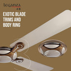 Havells 1200mm Leganza ES 4B Ceiling Fan  | Energy Saving, 100% Pure Copper Motor, 2...