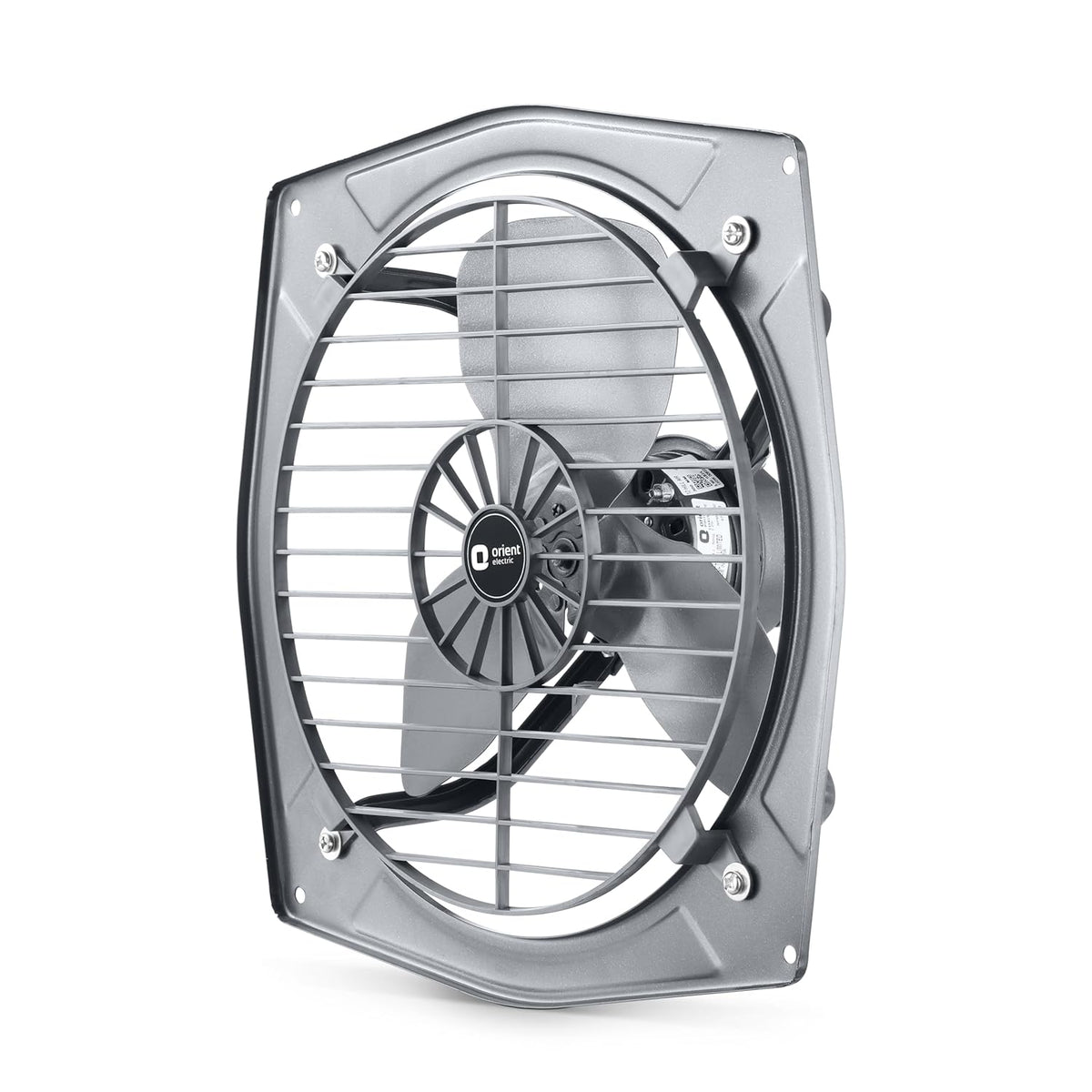 Orient Electric Hill Air 225mm Electric Exhaust Fan for Bathroom and Kitchen | Front-guard and Powder-coated Body | 2-year Warranty (Dark Grey)