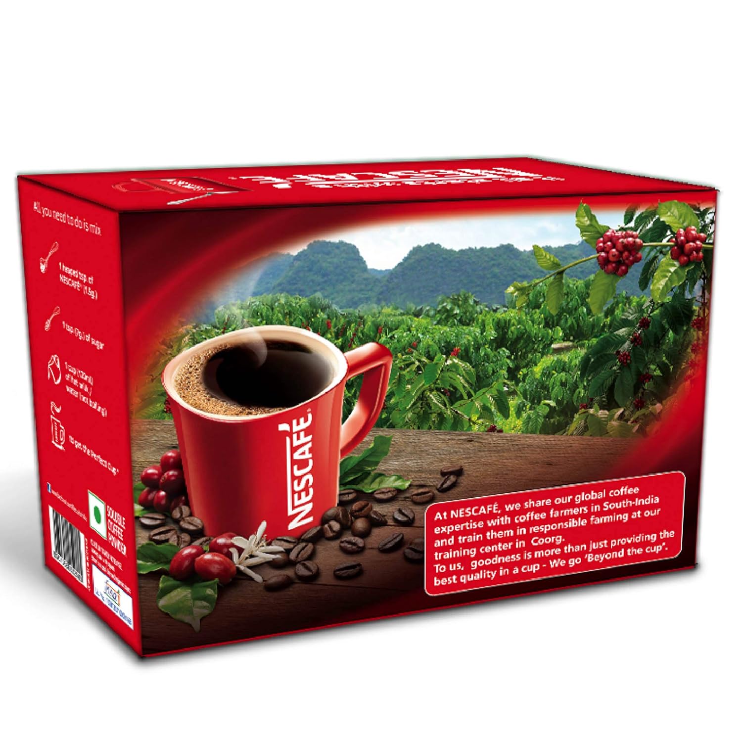 Nescafe Classic Instant Coffee, 100 G Jar With Free Red Mug, Powder