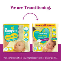 Pampers Active Baby Tape Style Baby Diapers, Newborn/Extra Small (NB/XS) Size, 72 Count, Adjustable Fit with 5 star skin protection, Up to 5kg Diapers