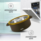 MILTON Micronova Jr. Gift Set Inner Stainless Steel Casserole, Set of 3 (380 ml, 775 ml, 1345 ml)