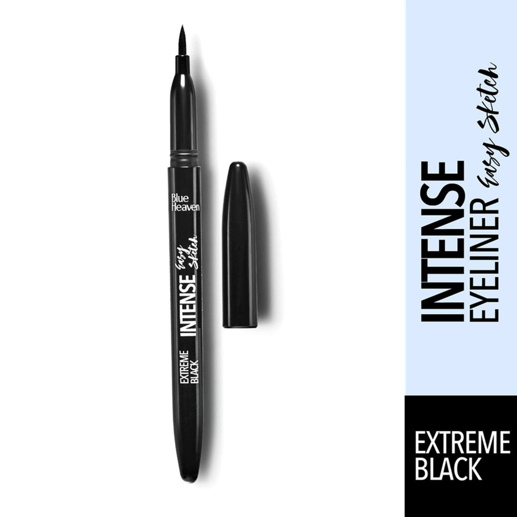 Blue Heaven Intense Eyeliner Easy Sketch, Black, 1ml Matte Finish