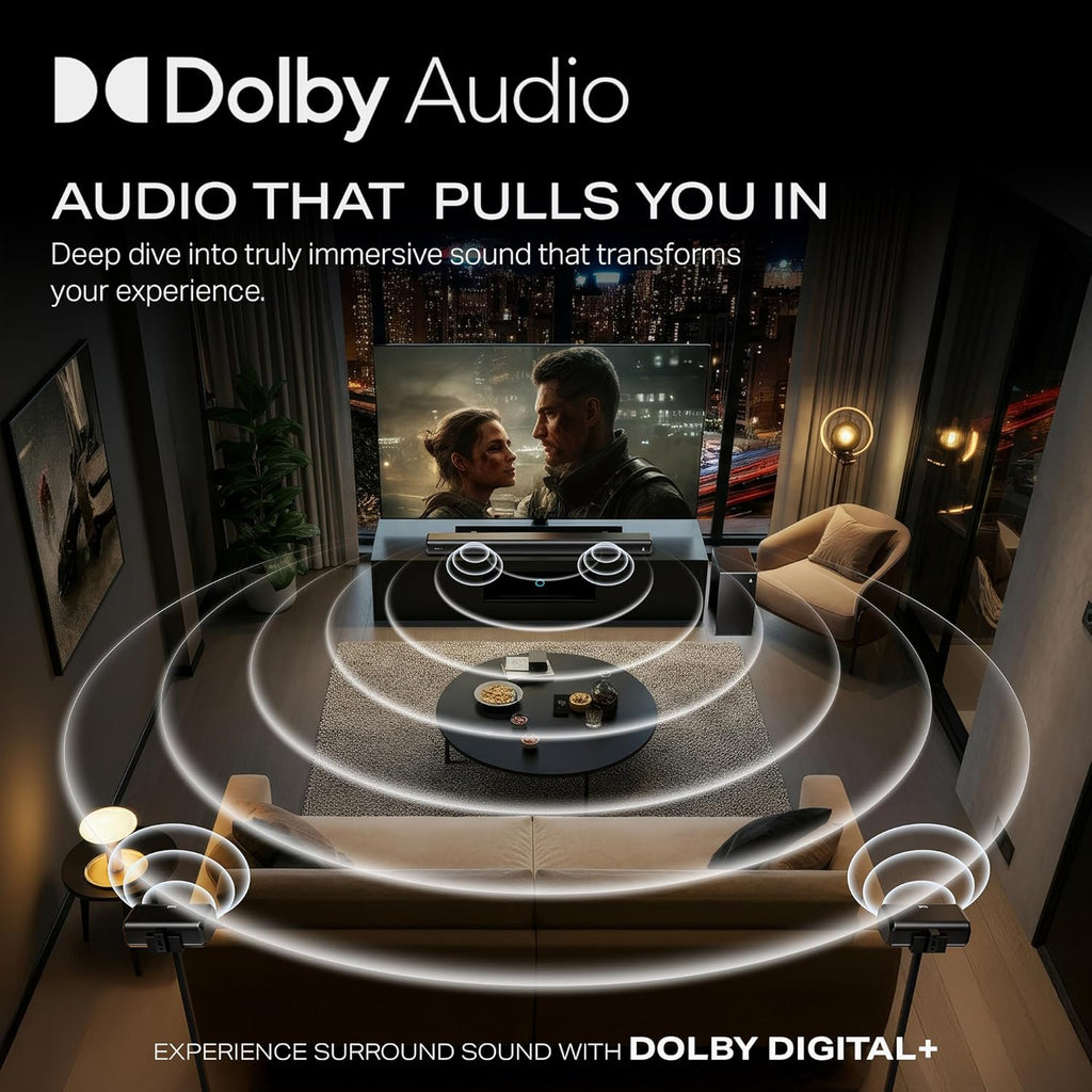 boAt Aavante Prime 5.1 5000D, Cinematic Dolby Audio, 500W Signature Sound, 5.1-CH, Multiple Ports, EQ Modes & Remote, Bluetooth Sound bar, Home Theatre Soundbar Speaker (Premium Black)