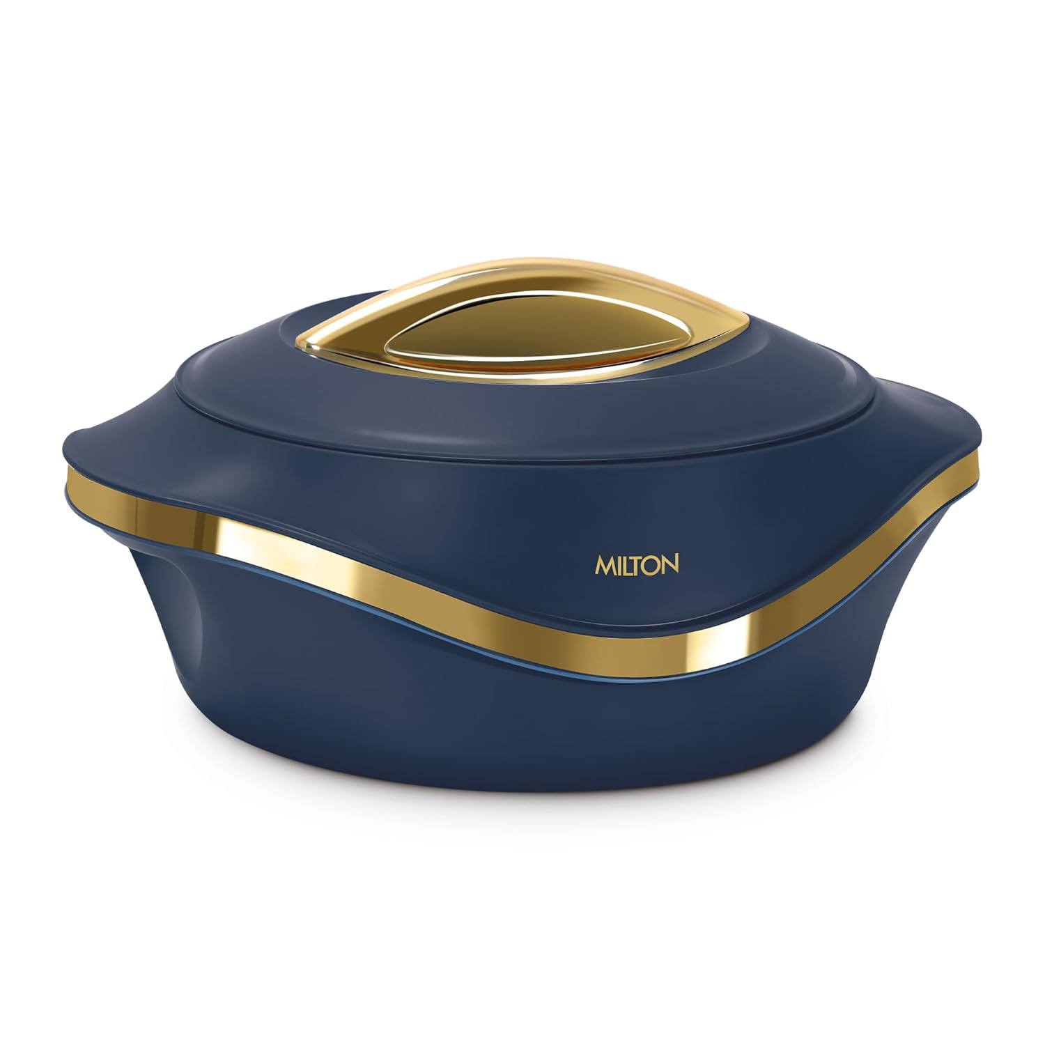 MILTON Pearl 2500 Inner Stainless Steel Casserole, 2.1 litres, Blue | BPA Free |
