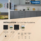 Crompton Brisk Air Plus 6 inch Kitchen/Bathroom/Office Exhaust (Ventilation) Fan | Automatic Dust Protection Shutters | 275 CMH Powerful Air Suction | Rust...