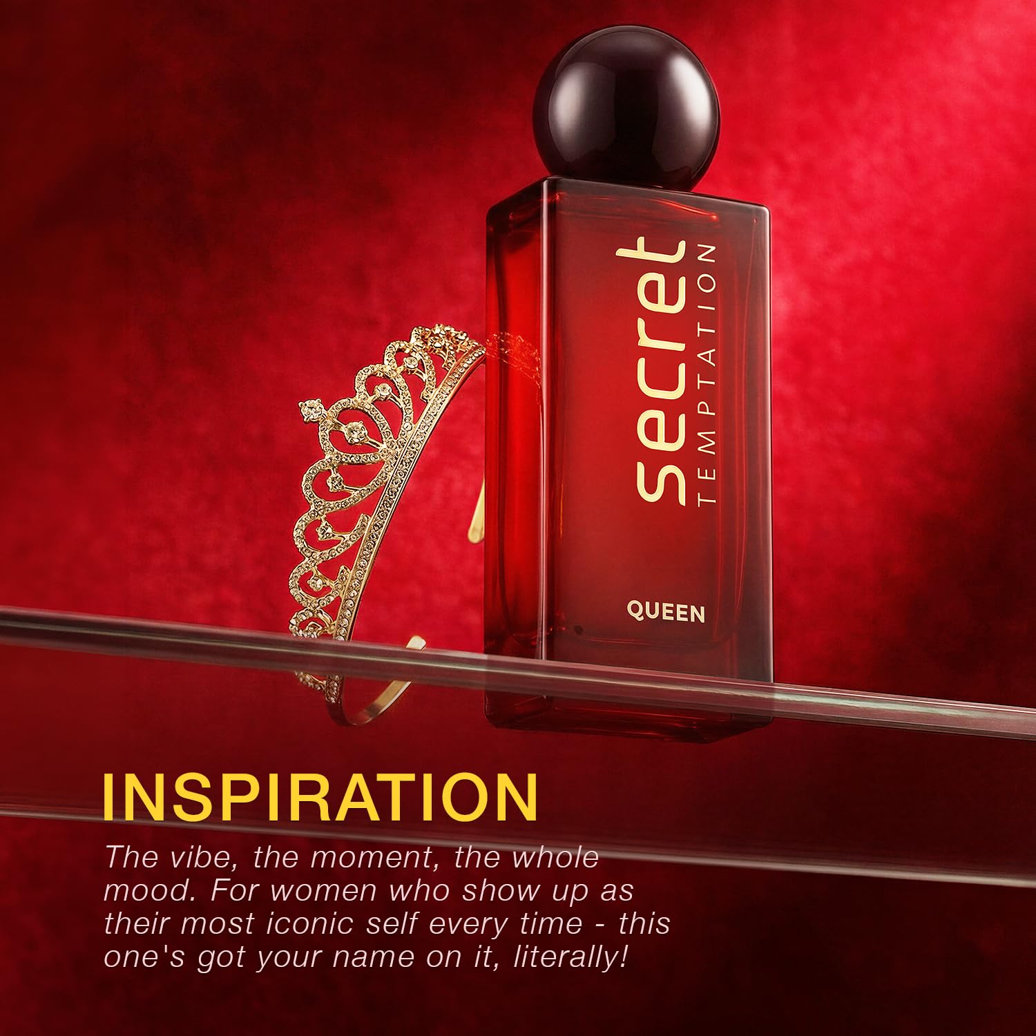 Secret Temptation Queen Perfume for Women, 100ml | Long-Lasting Luxury Fragrance | Bold & Regal Scent |Gift for Women | Elegant & Empowering Perfume...