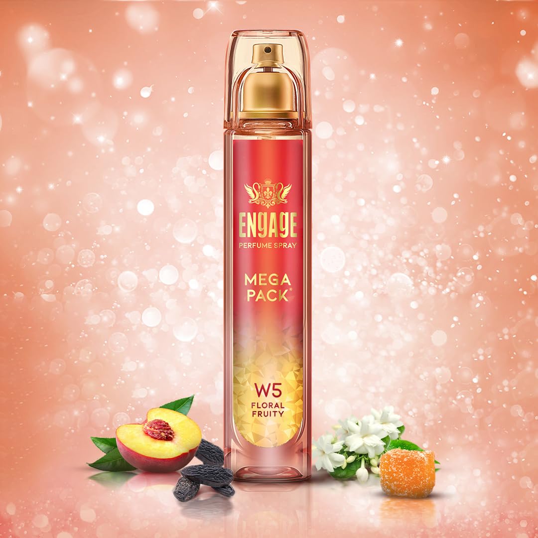 Engage W5 Perfume for Women, Floral and Fruity Fragrance Scent, Skin Friendly Women Perfume, 160 ml