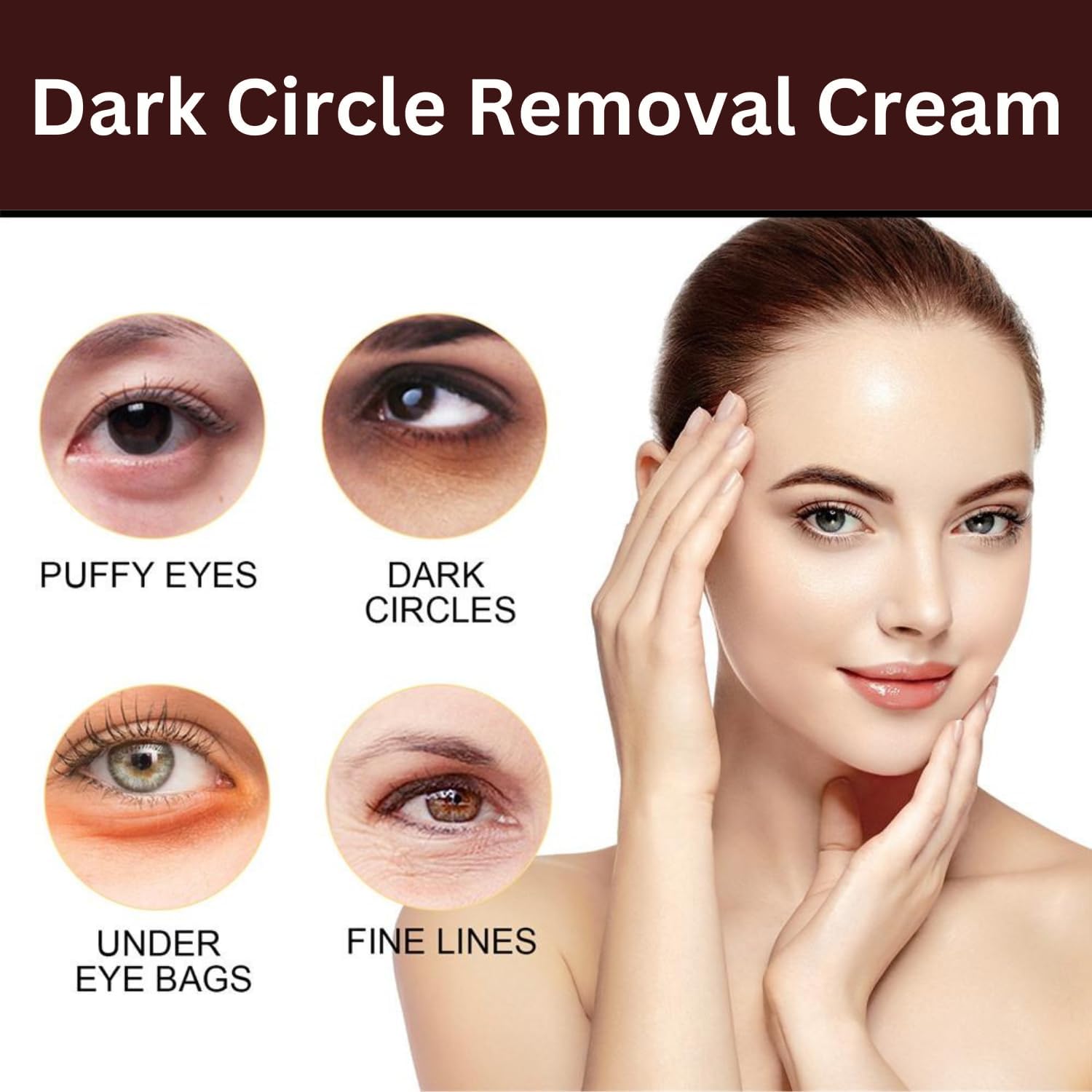 INTIMIFY Under Eye Cream, Dark Circles Removal Cream, Under Eye Cream For Dark Circles & Wrinkles 20 Gm (Pack of 1)