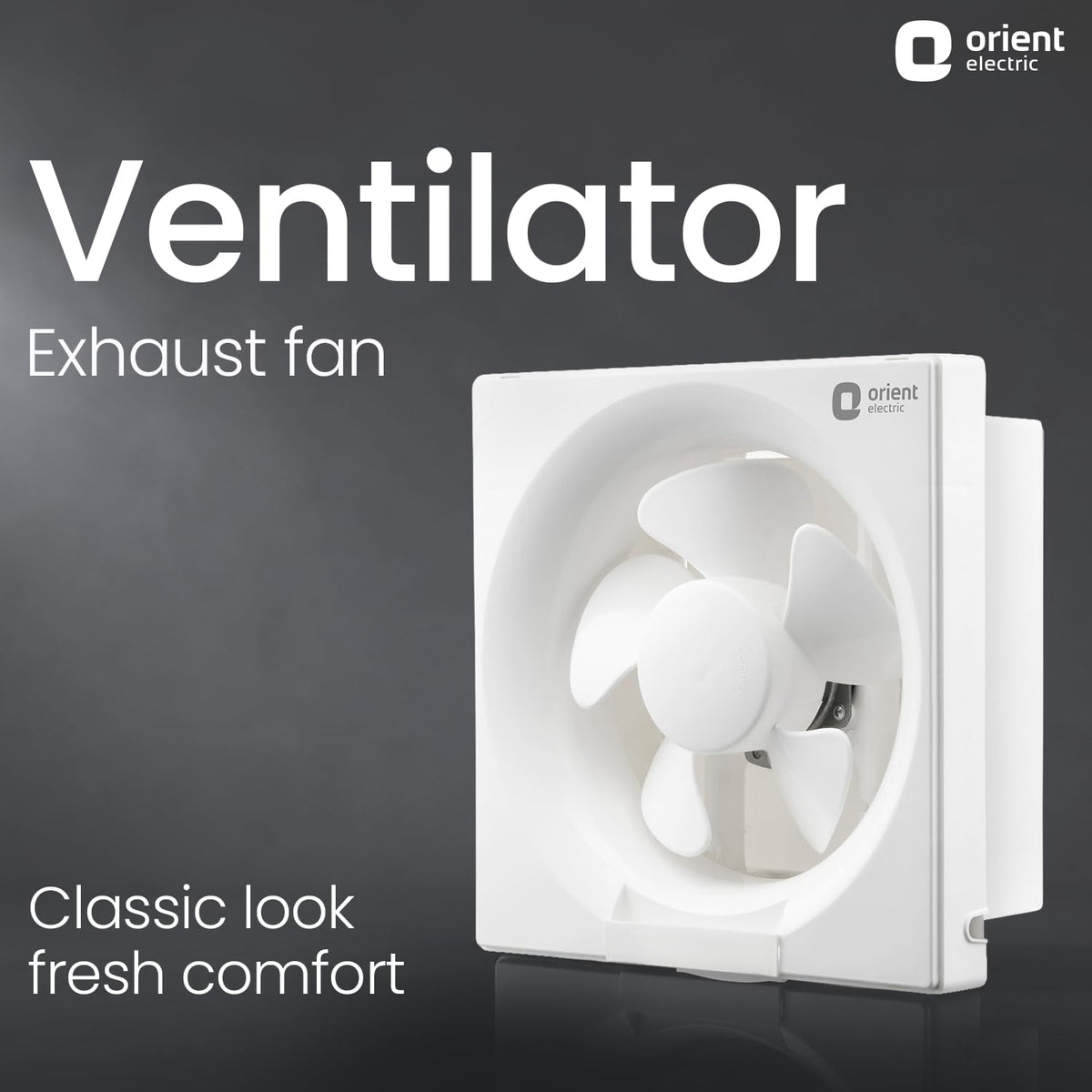 Orient Electric Ventilator DX 200mm Exhaust Fan for Kitchen & Bathroom | High Speed Ventilation Fan | Copper Motor, Aerodynamic Blades, Louver Shutters | 2 years Warranty by Orient | White