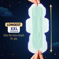 Sofy Women Anti Bacteria Longest XXL Sanitary Pads |Night Protection|Wider Hip Guard| Deep Absorption | Herbal Shield | Hygiene & Herbs | XX-Large, Pack Of 15