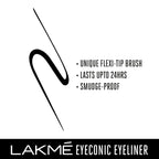 LAKMÉ Eyeconic Liquid Eye Liner, Black, Long Lasting Matte Waterproof Liner - Smudge Proof, Transfer Proof Eye Makeup for 24 hrs, 4.5 ml (Pack of 2)