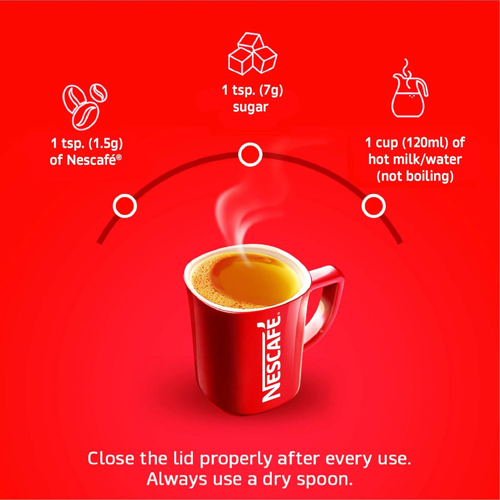 Nescafe Classic Instant Coffee, 100 G Jar With Free Red Mug, Powder