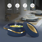 Milton Pearl 2000 Inner Stainless Steel Casserole, 1.96 Litre, Blue