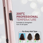 Vega K Shine Hair Straightener for Women with Keratin Infused Plates to Minimise Hair Damage