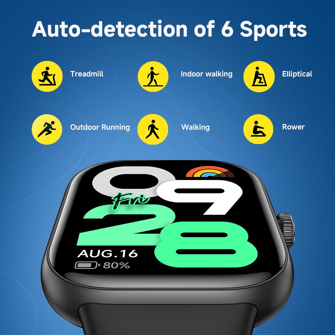 Redmi Move Smartwatch | 1.85" AMOLED (390×450, 600 nits) | Bluetooth Calling | 140+ Sports | 24×7 HR & SPO₂ | AOD | Up to 14-Day Battery | HyperOS...