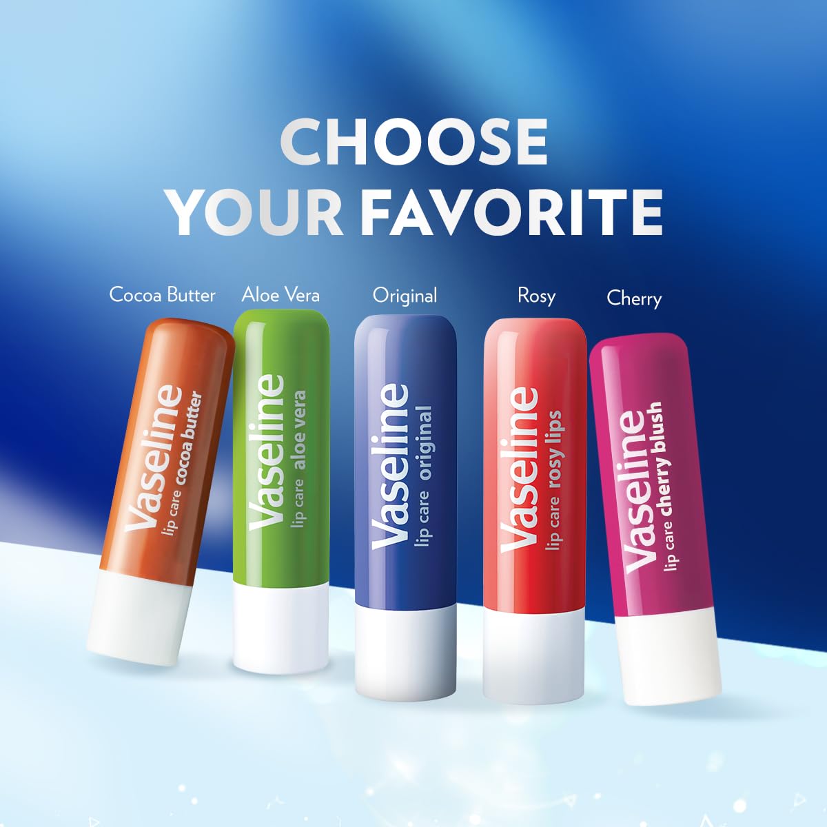Vaseline Lip Care | Rosy Lips Tinted Lip Balm Stick | up to 48Hr moisturization | with almond oil & rose extract | made in South Korea | 4.8g