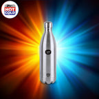 CELLO Swift Stainless Steel Hot and Cold Water Bottle 750 ml Silver | ISI Certified Spillproof Leakproof Double Wall Vacuum Insulated Thermos Flask Water Bottle for School Kids, Office Gym & Travel