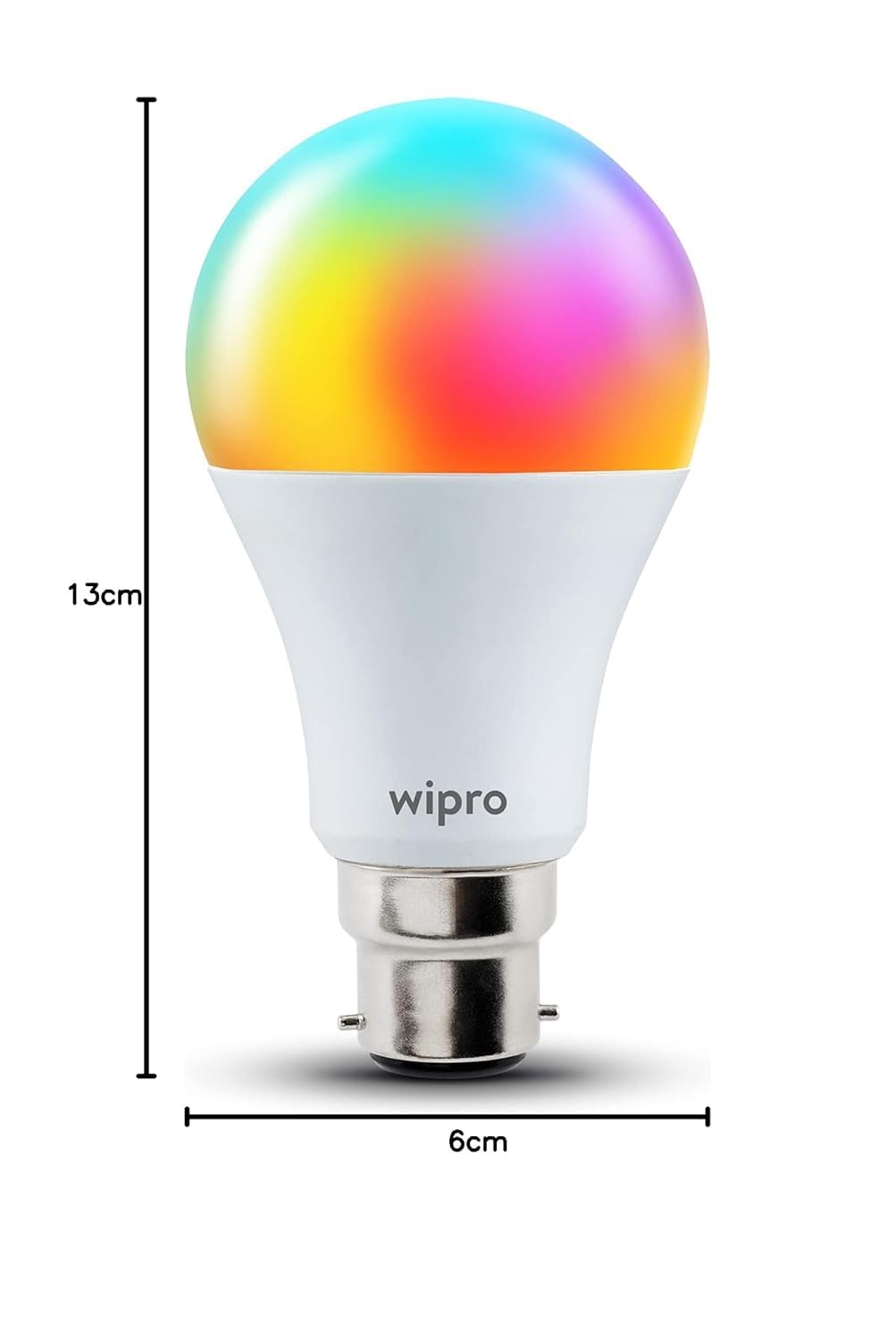 wipro 14 Watt B22 WiFi Smart LED Bulb with Music Sync | 16M Colours & Shades of White | App Control | Compatible with Amazon Alexa and Google Assistant...