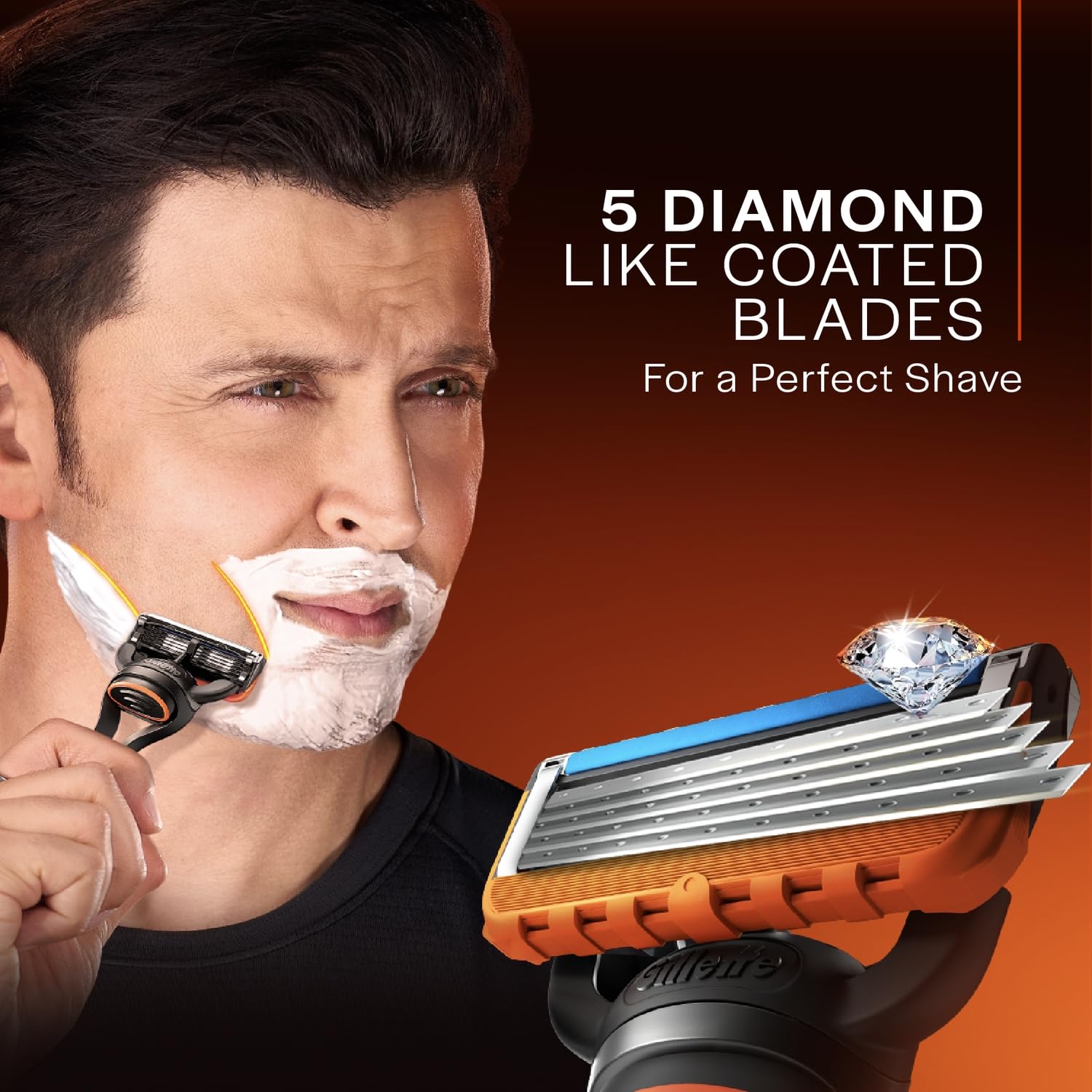 Gillette Fusion 5, Shaving Razor Blades For Men | 10 Cartridge, Super Value Pack | 10 Cartridges Last Up-To 200 Shaves | For Your Perfect Shave And Perfect...