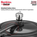 Hawkins 3 Litre Instaa Pressure Cooker, Induction Inner Lid Cooker, Tall Body Hard Anodised Cooker, Black (IIH3T)