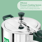 Hawkins 5 Litre Pressure Cooker | Stainless Steel | Quik | Straight Body | Induction Compatible | Ideal for 5–7 persons | Silver (QSP50)|Induction and Gas Stove Compatible