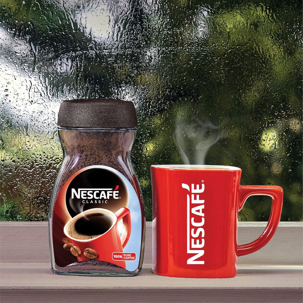 Nescafe Classic Instant Coffee, 100 G Jar With Free Red Mug, Powder