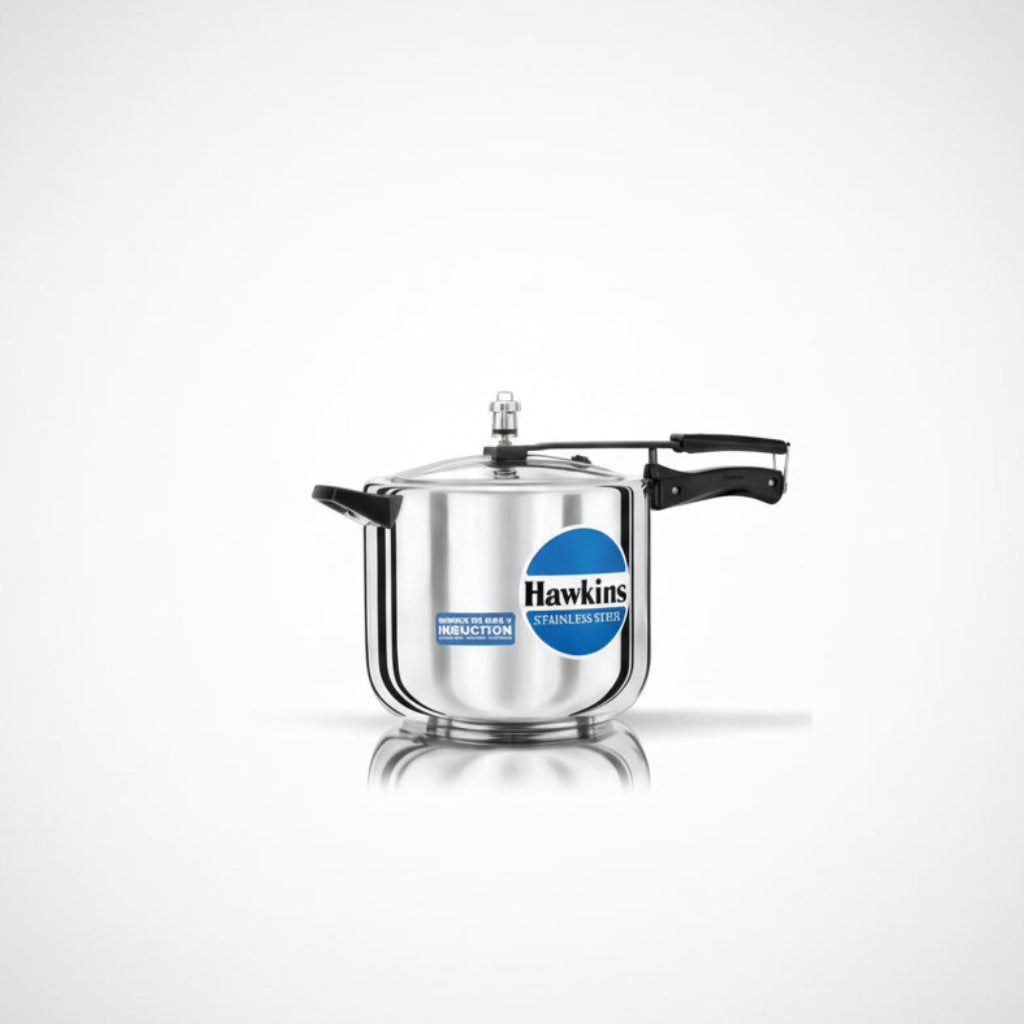 Hawkins Stainless Steel 10L Inner Lid Pressure Cooker Induction Compatible, 10 Liter (HSS10)