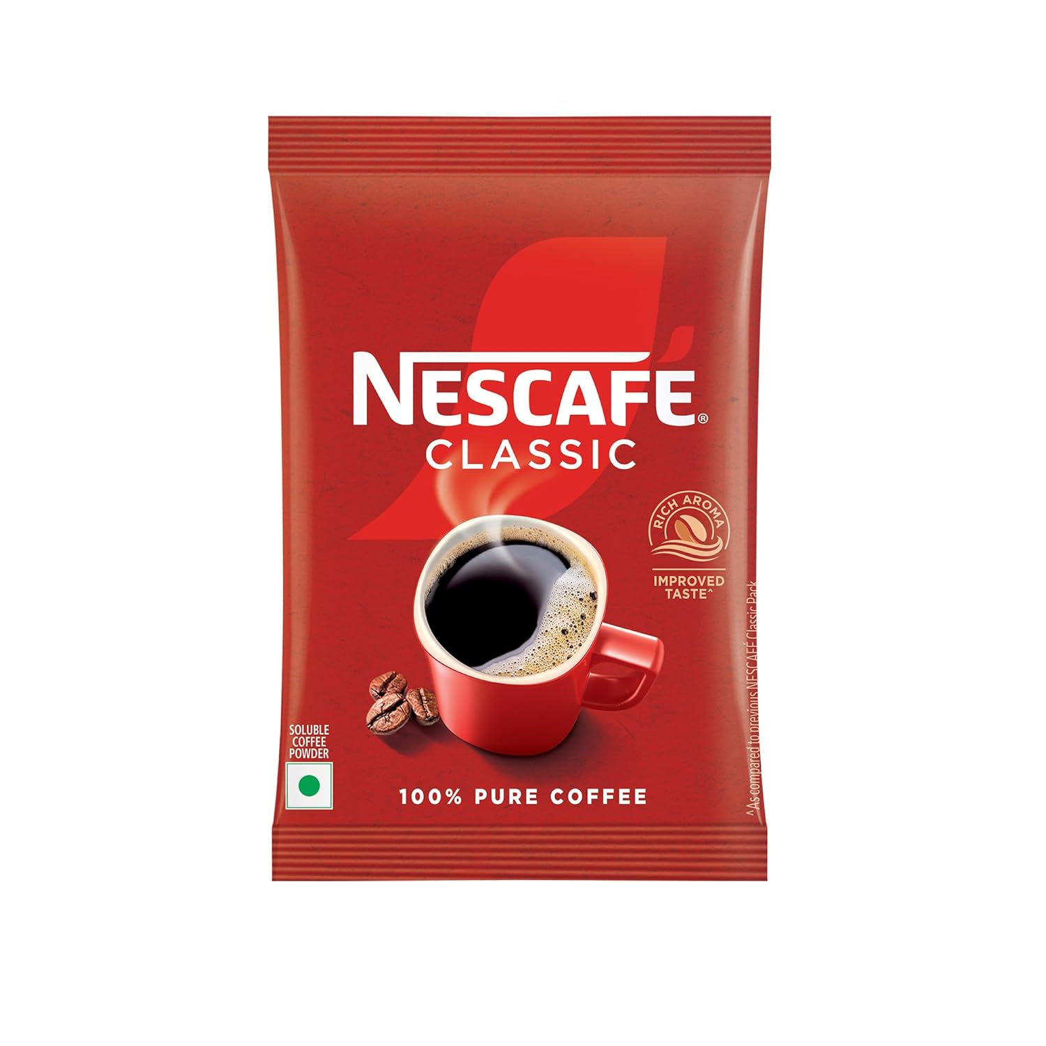 Nescafé Nestle Nescafe Classic Coffee, 50g Pouch | 100% Pure Coffee. Enjoy the rich aroma and bold taste in every sip