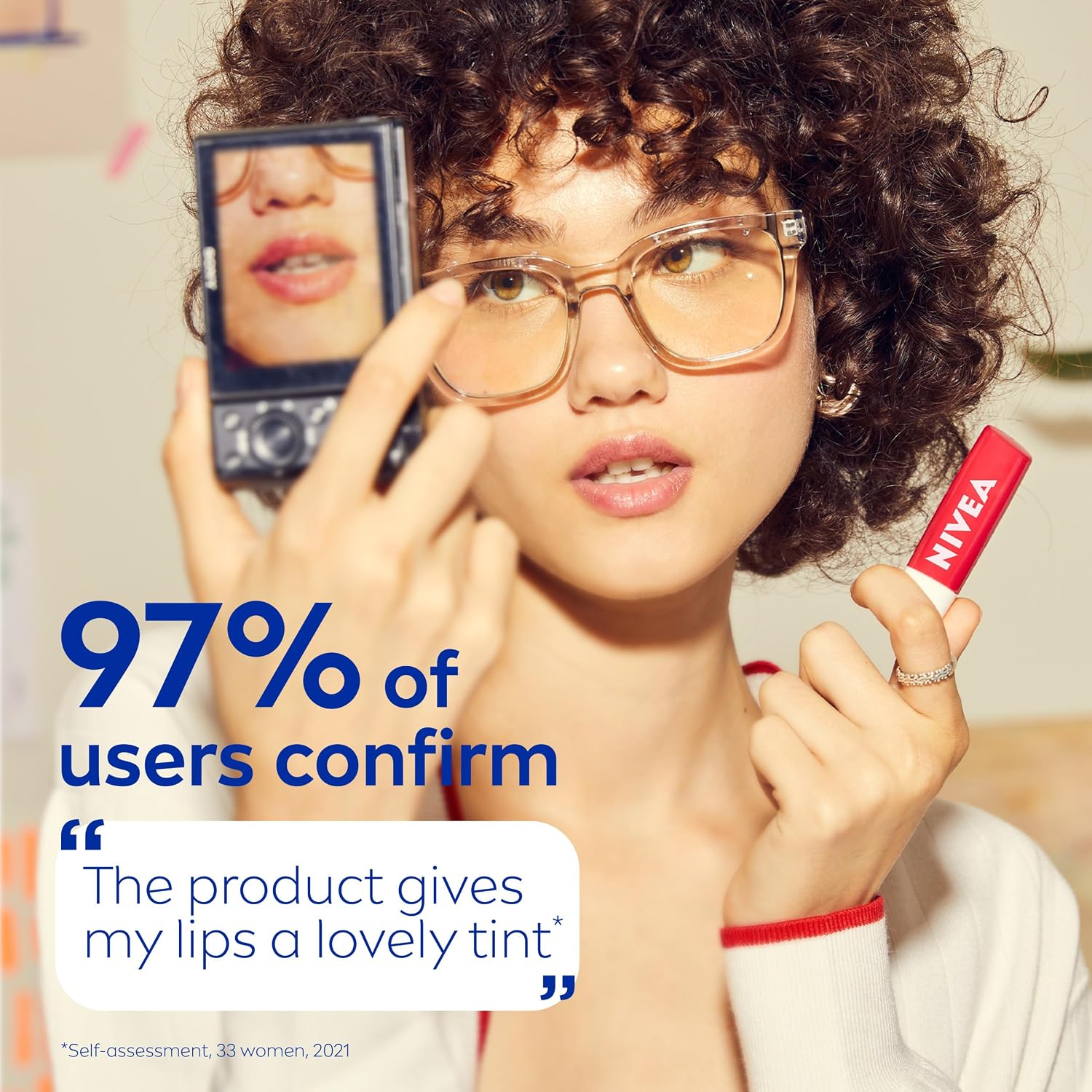 Nivea Lip Care Fruit Variety Pack - Tinted Lip Balm For Beautiful, Soft Lips - Pack Of 4, Multicolor
