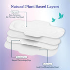 BLISSNATURAL Sanitary Pads Teen Trial Pack (Pack of 12) | L,XL & XXL |