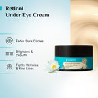 Pilgrim Korean Retinol Under Eye Cream for dark circles, Puffiness & Fine Lines with Vitamin C & Hyaluronic Acid | Women & Men Skin care | 30g